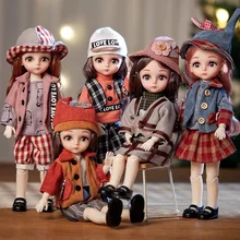 BJD – poupée articulée 1/6 boules, ensemble complet avec vêtements à la mode, perruque douce, tête de bœuf, corps de lime, pour filles, jouets, série 12 constellations, cadeau