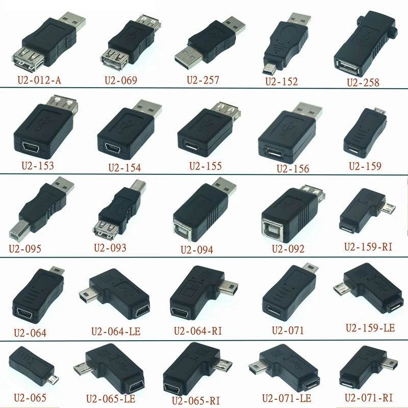 90 Graden Links & Haaks Mini Usb 5Pin Micro Type B Female Naar Micro Usb Male Gegevens Charger Sync printer Scanner Adapter