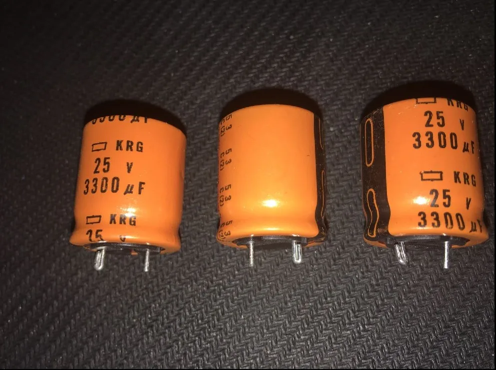 30pcs 25V3300UF 3300UF 25V Japan NIPPON KRG orange leather audio