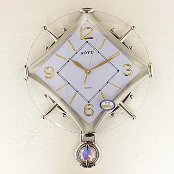 

Large Pendulum Clock Wall Watch Home Decor 3d Living Room Creative Gold Wall Clock Modern Design Orologio Parete Gift Idea SC591