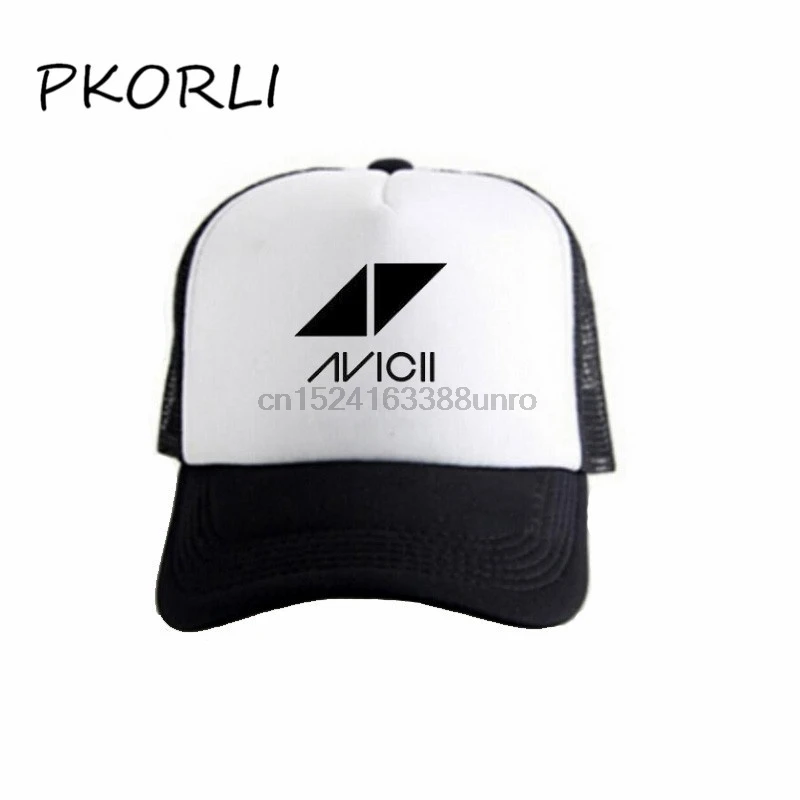 Pkorli модная кепка с принтом avicii Мужская Женская Повседневная Бейсболка с сеткой, летний классный принт надпись: Hip Hop Gorra бейсболка