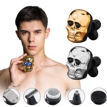 IPX6 Waterproof Electric Shaver Razor for Men Beard Hair Trimmer USB Rechargeable Bald Head Shaving Machine Grooming Kit