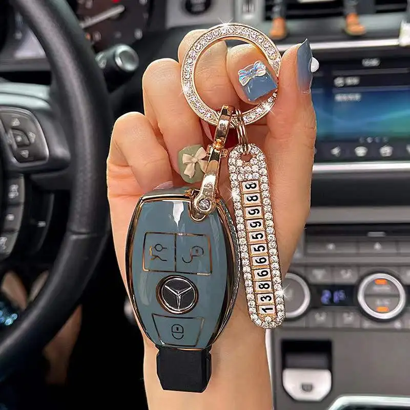 Cover Chiave/telecomando per Mercedes nuovo modello E300L A200L GLC C260L GLA220 C200L 9 Cover Chiave/telecomando per Mercedes nuovo modello E300L A200L GLC C260L GLA220 C200L - Hd0c83938188c41f6b9f5fce07800bfd1d