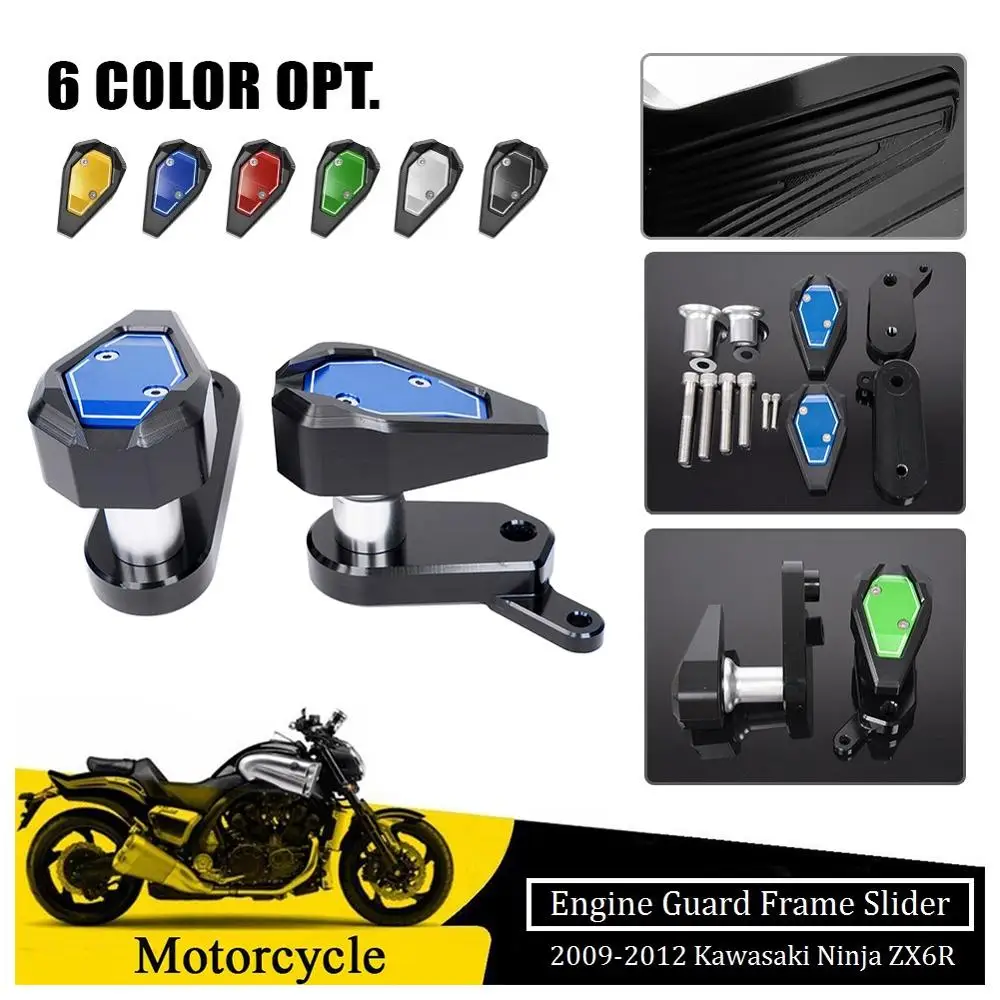 Frame Sliders For Kawasaki Ninja ZX6R Fairing Cover 2009 2010 2011 2012