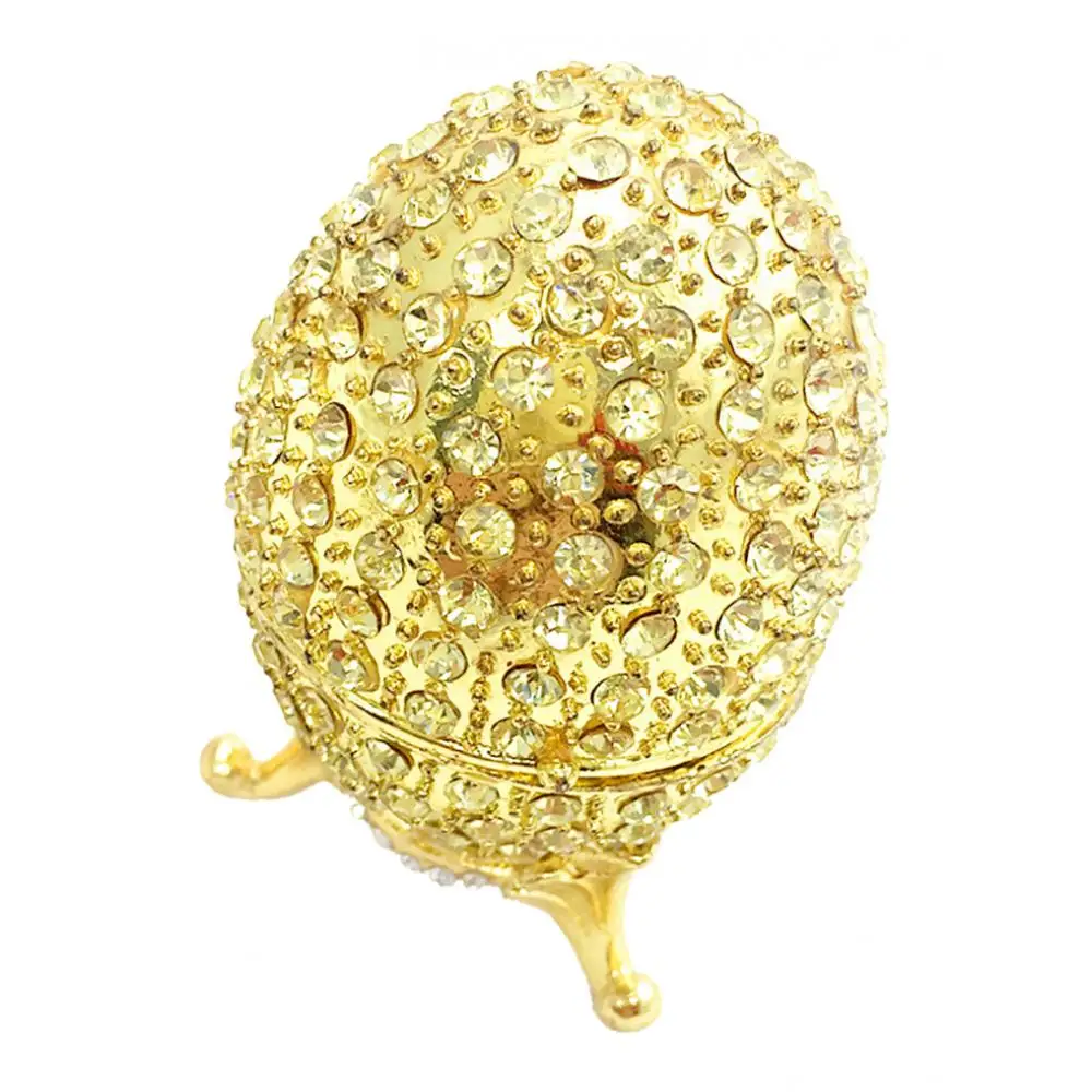 Sparkling Enamel Egg Jewelry Trinket Box Craft Wedding Favor