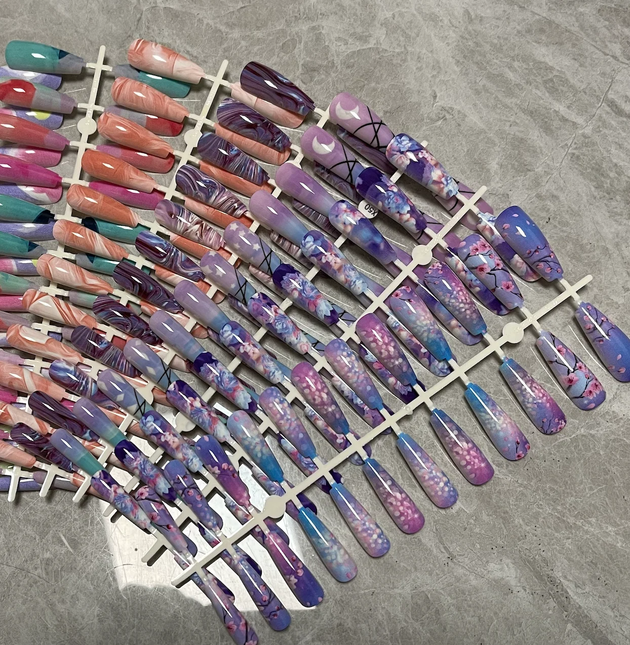 Long False Nails Tips