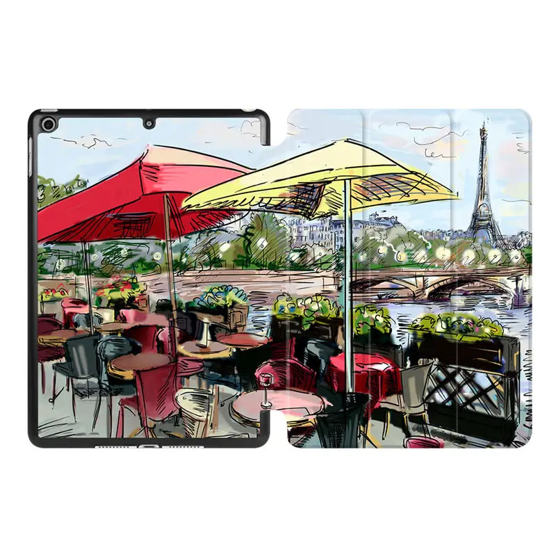 Чехол из искусственной кожи для iPad 9,7 дюймов Складной флип-Стенд протектор чехол для apple iPad 9,7 масляный планшет для рисования чехол - Цвет: IP10