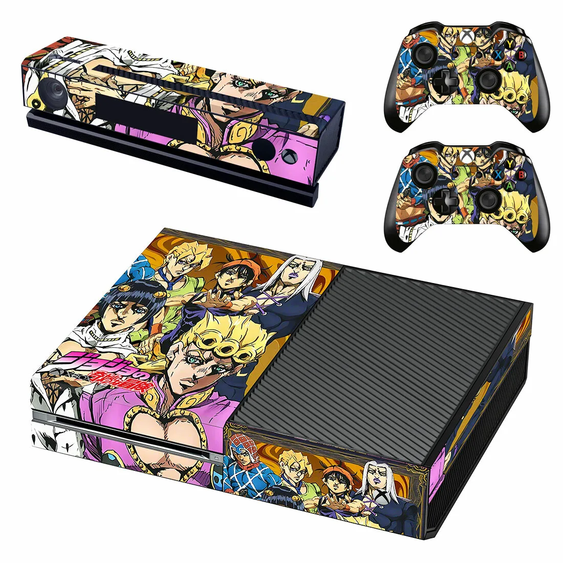 Необычная наклейка JoJo's Adventure s для Xbox one, Виниловая наклейка для Xbox one, консоль Kinect, два контроллера