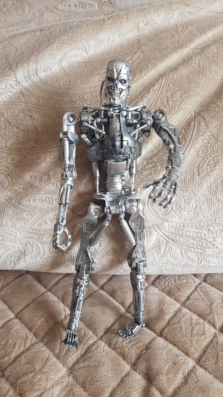 Terminator Classic Endoskeleton Statue PVC Action Figures Display Toy Collection 