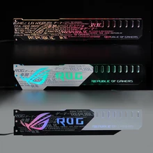 Suporte da placa gráfica rog república dos jogos quadro gpu bloco suporte de controle de luz por placa-mãe, 12v 4pin, 5v 3pin