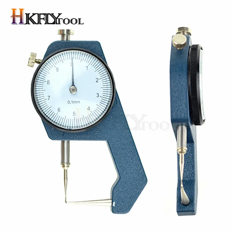 0-20mm Dial Thickness Gauge Curved Tip 0-10mm For Hollow Pipe Or Circular Tube Caliper Gauge flat head thickness digital tester for Thickness Gauge