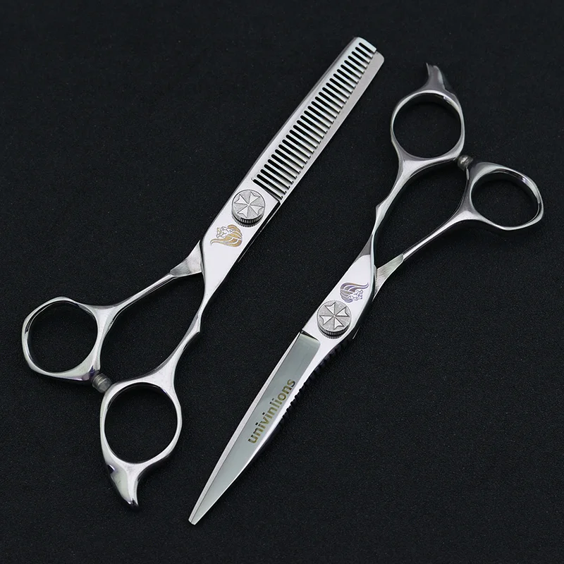 6 дюймов подарок профессиональный салон ножницы для волос парикмахерские инструменты филировочные ножницы комплект Япония парикмахерская стрижка ножницы поставки