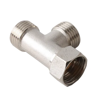 

Diverter Valve 3 Way Water Separator Shower Tee Adapter Adjustable Shower Head Diverter Valve Bathroom Accessories