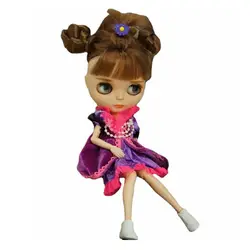 Ensemble de vêtements de poupée pour Blythe 11.5 pouces, violet, à la mode, tenues pour Blythe, vêtements pour poupées BJD, accessoires pour enfants, jouets DIY, cadeau 1:6, 1/6 