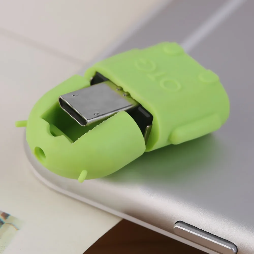 1 шт. Робот микро USB к USB 2,0 OTG адаптер конвертер для Android телефона планшета