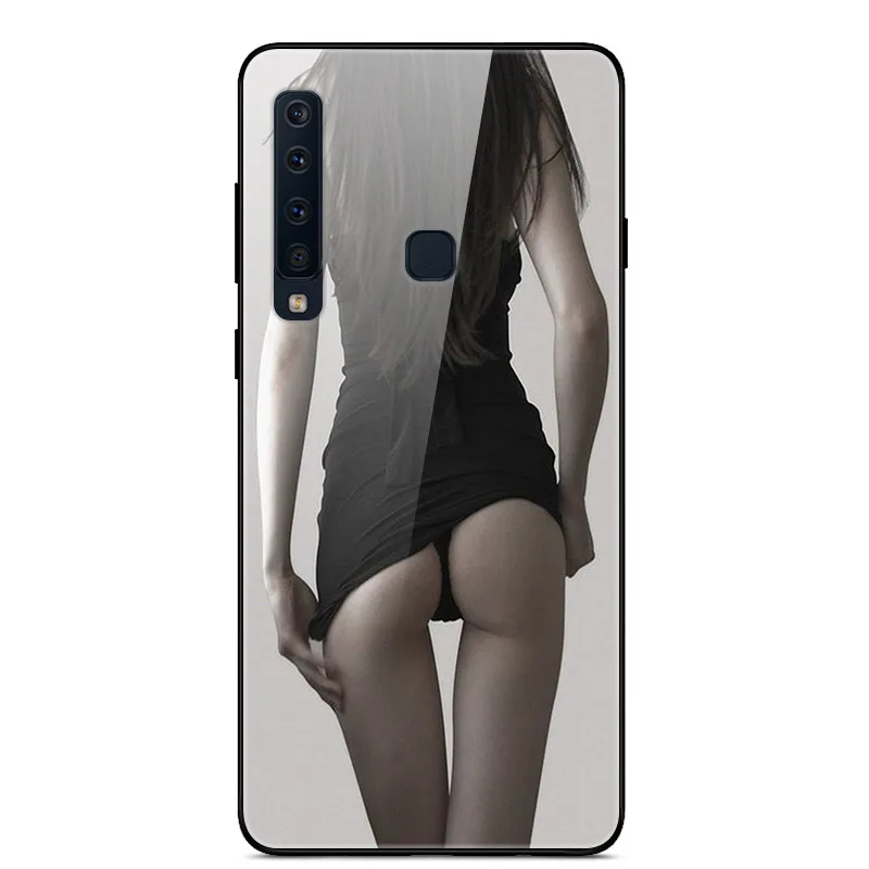 Phone Case For Samsung Galaxy A9 Case Tempered Glass Planet Space Cover Glass Back Case for Samsung A9 A920F A920 A9S Coque Shell