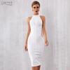 ADYCE 2022 New Summer White Women Bodycon Bandage Dress Elegant Tank Sexy Sleeveless Club Celebrity Evening Runway Party Dresses ► Photo 1/6