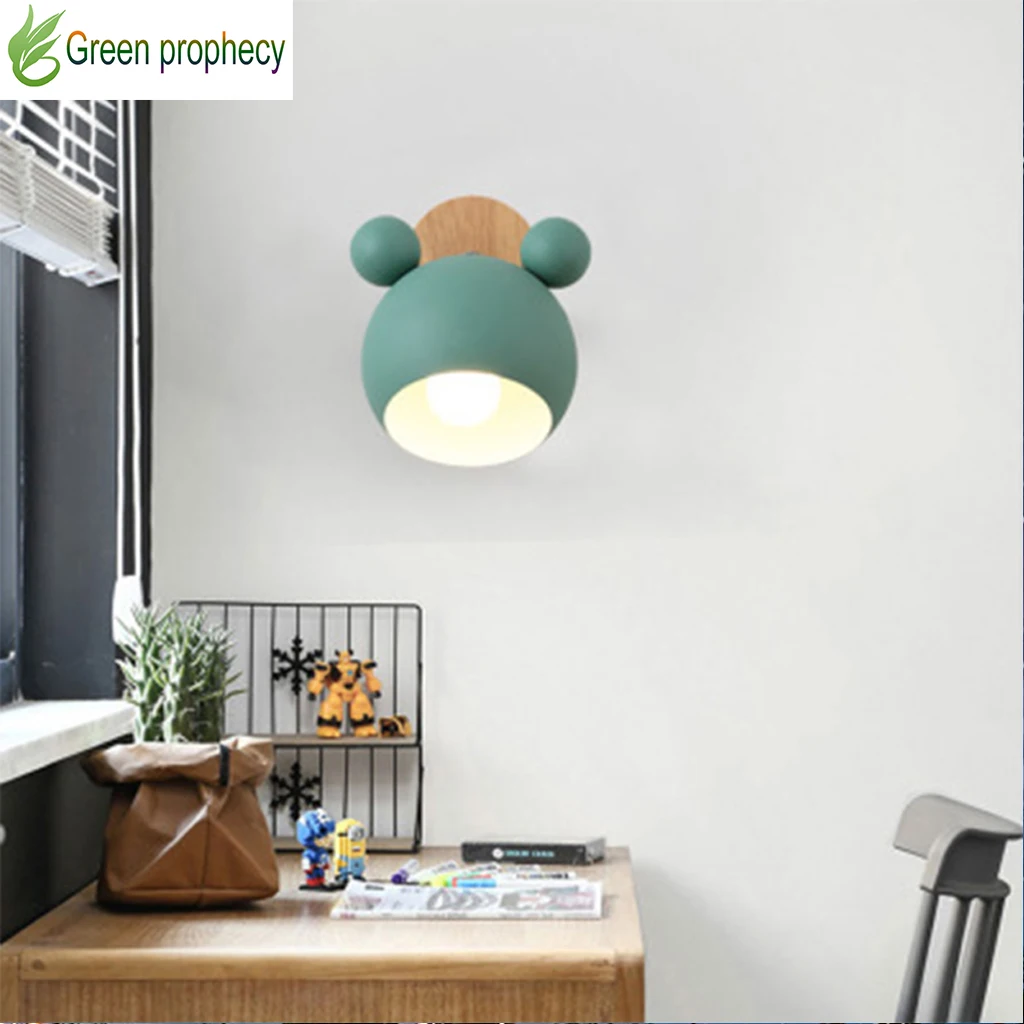 

Cute Wall Lamp Modern Cartoon Wall Light Fixtures LED Creative Mounted Bedside Sconce Lamp For Kids Baby Room Living Room