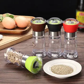 

Handy Manual Salt Pepper Mill Grinder Seasoning Muller Kitchen Tool Colorful Easy To Carry Cookware Spice Gadget Pepper Shaker