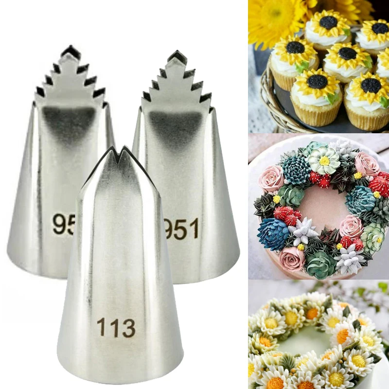 95#951#113# Leaves Icing Piping Nozzle Sunflower Pastry Nozzles For Cakes Decorating Tools кондитерские товары Cream Decoators pastry nozzles,cake decorating tools,cake decoration,cake decorations,baking decorations,baking supply