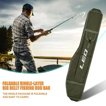 

1pc1.2m Portable Single Layer Big Belly Fishing Rod Storage Pack Fishing Carry Backpack Fishing Pole Storage Case for Pesca