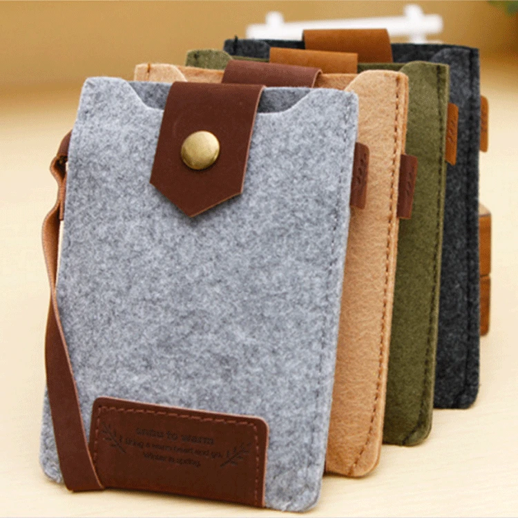 

Felt Bag Fashion Exquisite Mobile Phone Bag Europe And America Style Phone Case Can Be Printed Logo