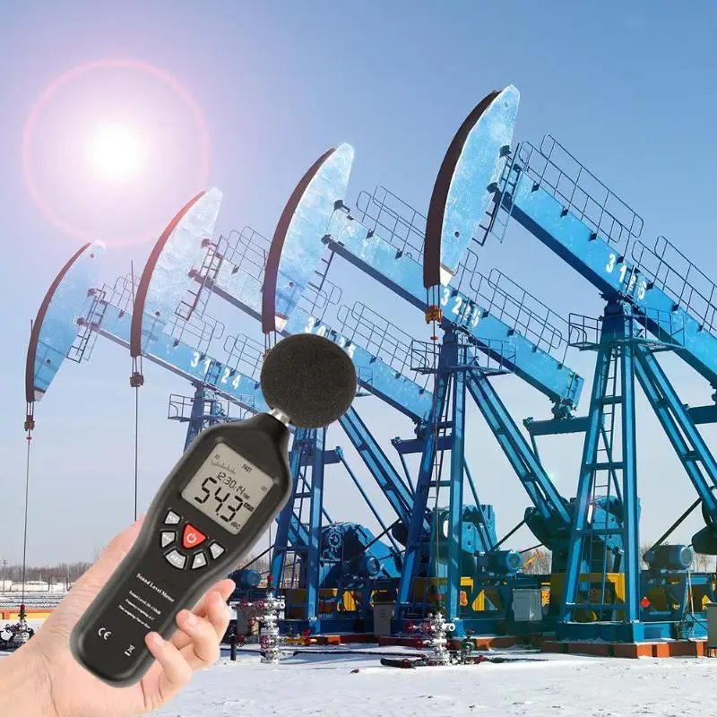 

30-130dB Mini Decibel Meter Logger Noise Audio Detector Digital Diagnostic Tool Overrange Alarm Function Time Display