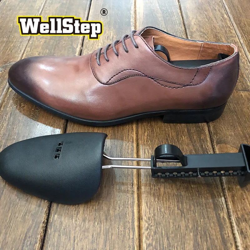 WELLSTEP 1 пара дерево для обуви Регулируемый Тип Поддержка мужские дамские Пластиковые носилки не складывается морщин деформация обуви формирователь эспандер