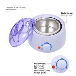 Воск набор нагреватель горшок салон удаление волос горячий подогреватель горшок для депиляции воск бобы