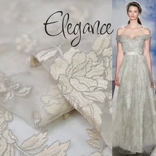 19 Новинка 135 см ширина бренд вышитые шелк органза ткань 45 Momme ткань для шелкового платья Diy шитье Распродажа