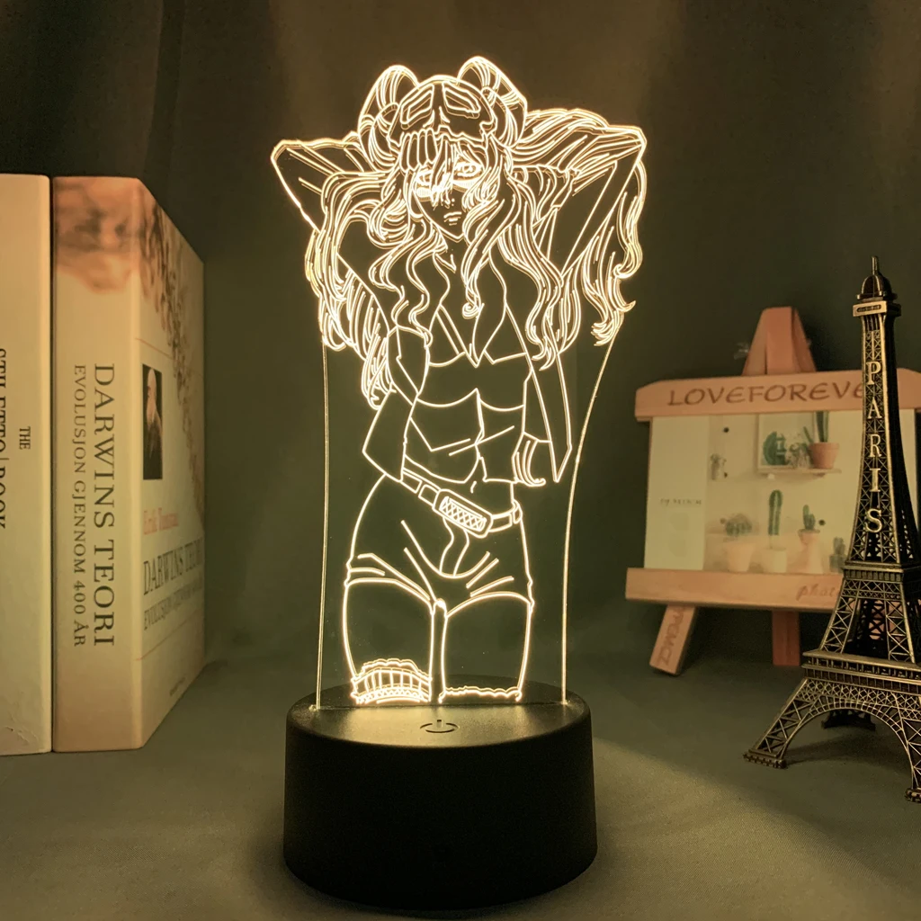 tu para Decoração de Casa Anime Lixívia Nightlight Legal Presente Aniversário Acrílico Led Night Lamp Neliel tu 3d Luz 5 Computers & Electronics