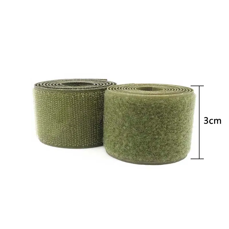 2m-3cm-olive-green-nylon-velcros-fastener-tape-no-adhesive-sewing-magic-loop-hook-sticker-strip (1)2