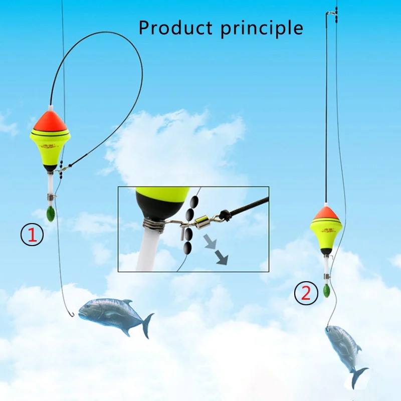 1 шт. портативный автоматический поплавок для рыбалки аксессуары для быстрой рыбалки артефакт поплавок устройство
