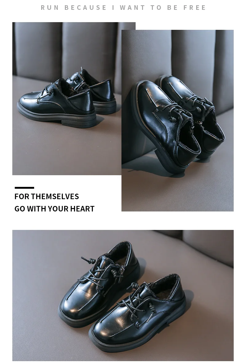 Bakkotie/ детская зимняя модная кожаная обувь для маленьких мальчиков; Новая брендовая модельная обувь для отдыха; детская дышащая теплая черная меховая обувь