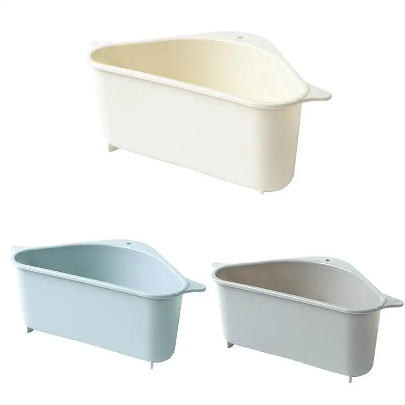 

Sink Drain Rack Household Kitchen Vegetable Rack Hangable Storage Box Convenient Punch-Free Tray Storage Basket