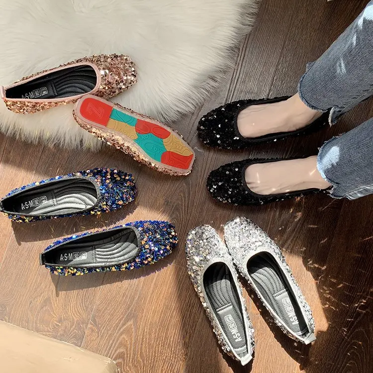 

Shallow Mouth Moccasin Shoes Casual Female Sneakers Dress Flats Women Slip-on Elegant Round Toe 2019 Fashion Women's Moccasins