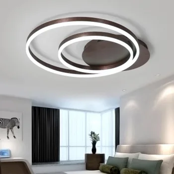 

Living room lamp simple modern atmosphere household led ceiling lamp creative round master bedroom lamp warm Nordic lamp