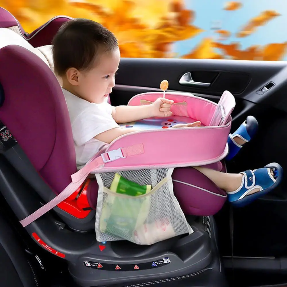  Baby Car Seat Safety Tray Children Vehicle Waterproof Support Plate Multifunctional