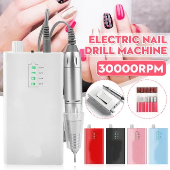 

30000RPM Nail Manicure Drill Machine Acrylic Electric Manicure Apparatus Portable Nail Art Equipment Decorations for Nails