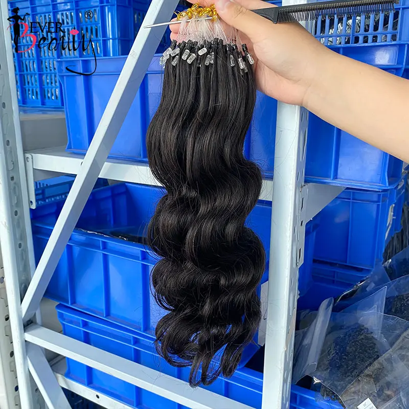 Micro Bead Hair Extensions  Micro Bead Remy Hair Extensions Human - Body  Wave Human - Aliexpress