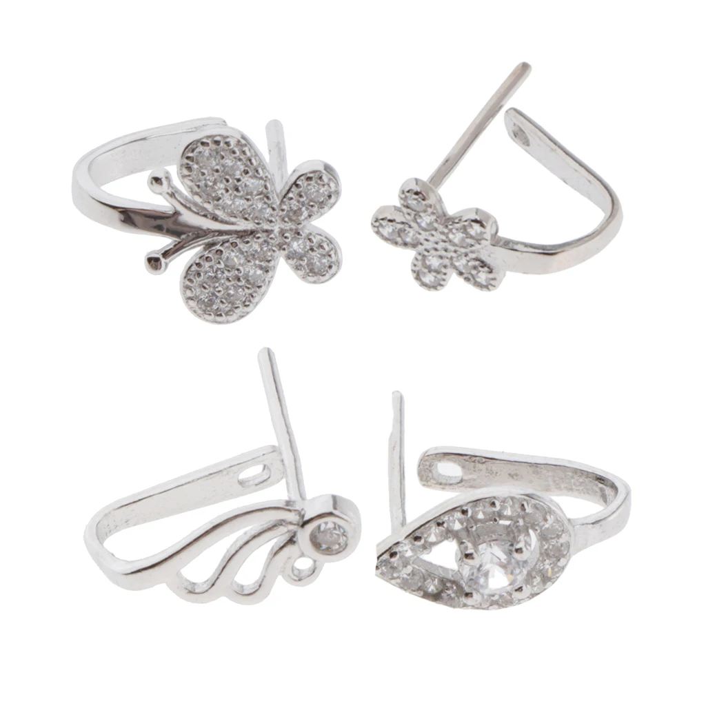 925 пробы кулон зажим застежка фиксацией подвеска-Бейл Разъемы Под Залог Бусины