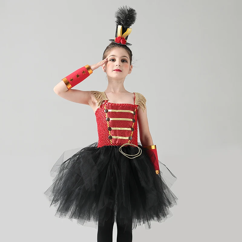 Nutcracker inspired Girls Tutu Costume Sparkly Kids Toy Soldier Tutu Dress for Girl Birthday Party Halloween Christmas Clothing (3)