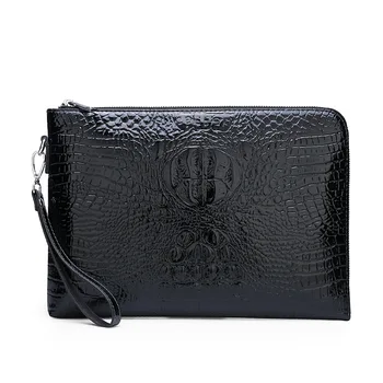 

New Style Men's Clutch Bag Korean-style Fashion Large Capacity Crocodile Wallet Multi-functional Handbag