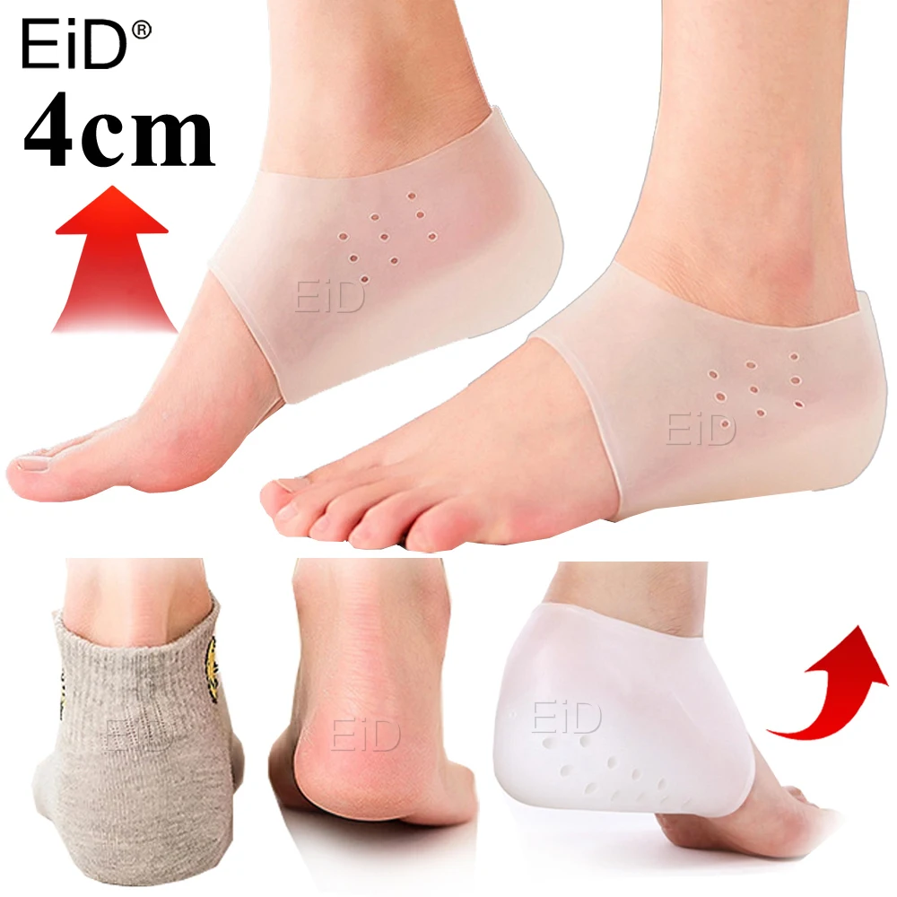 Onzichtbare Hoogte Verhoogde Binnenzool Siliconen Hiel Sokken Voor Vrouwen  Mannen Inlegzolen 2.5 Cm Inlegzolen Voor Fasciitis Plantaris Schoenzool  Wit|Invoegen \u0026 Kussens| - AliExpress