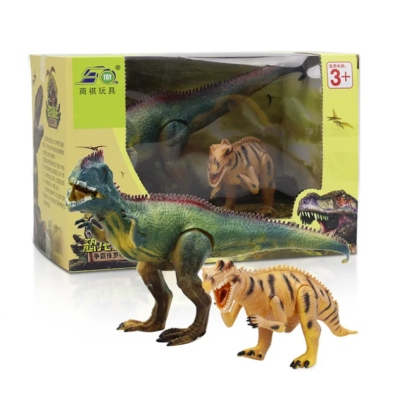 

[Wood Forest] Jurassic Simulated Dinosaur Models Behemoth Dragon Horn-Snout-Activity Joints Model Boxed