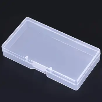 

4Pcs Rectangle Clear Lid Dust Proof Storage Box Cotton Swab Ornament Container Case Holder Household Use Desktop Organizer