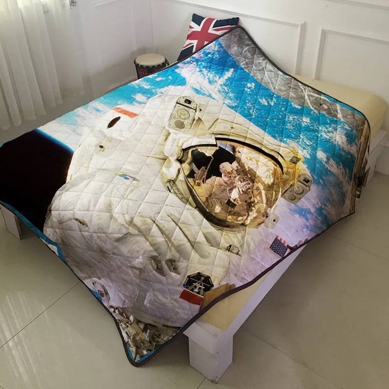 

3D Digital Printing Summer Blanket Quiltedtextiles Creative plus Cotton Air Conditioner Blanket