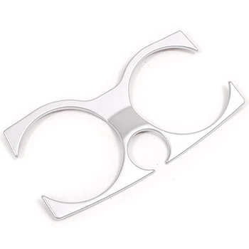 

Car Front Water Cup Holder Cover Trim for BMW 5 Series G30 17-19 Chrome ABS