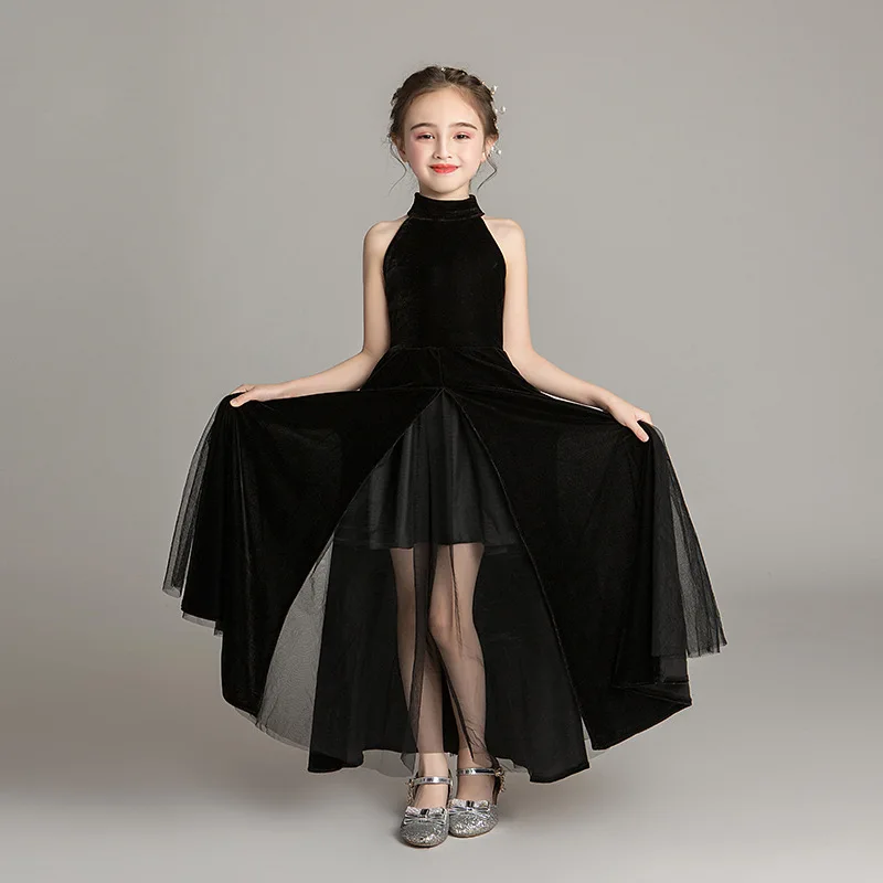 evening-dresses-for-girls-2021-kids-elegant-princess-sleeveless-party-black-dress-wedding-fashion-show-children's-clothing-14-y