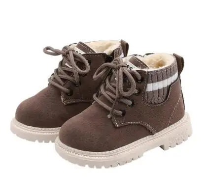 Winter Warm Child Snow Boots Shoes Plush Thicker Sole Boys Girls Snow Boots Shoes Size 21-30 Baby Toddler Shoes
